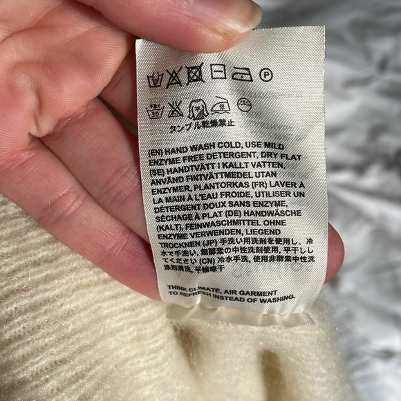 Acne Studios Daze Mohair Pearl White Wool Knit Sweater - Picture 12 of 12